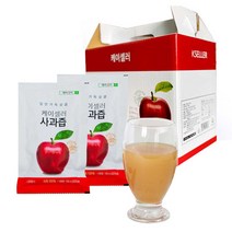 제천 고랭지 사과즙 50포 저온살균 NFC 착즙 사과주스, 100포, 100ml