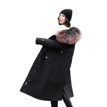 GRSOEZO 퍼후드 야상형 롱패딩