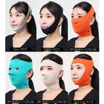 다다모아 얼굴 슬림 리프팅 마스크 뷰티 브이라인 밴드 땡김이 기타뷰티소품, 1개, 오렌지
