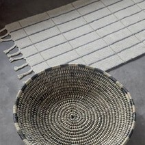 오이오이 [OYOY] 그리드 러그 러너 오프화이트/ 앤트러사이트, 단품