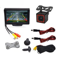 룸미러 후방 카메라 올뉴 모닝 sm3 sm5 설치 레이 스파크 아반떼hd 그랜져hg 6, 4.3인치 IR