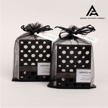 공기정화용 숯 야자 활성탄 에어탄 에어후 집안 화장실 옷장 냄새제거 제습, 블랙(2개)