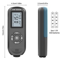 페인트 두께 테스터 코팅 게이지 측정기 0-2000um hw-300pro 자동차 자동차 고정밀 fe nfe, balck hw 300s