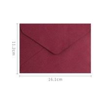 결혼식 초대장 편지 봉투 대마 직조 우편물용 10 개/묶음, 03 red