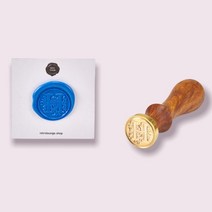 이니셜 클래식 씰 스탬프 H, 1개, 잉크 색상