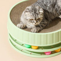 에스앤비 코리아 고양이 3단 장난감 스크래쳐, 색상랜덤