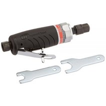 Ingersoll Rand 3107G 에어 다이 그라인더 엣지 시리즈 - 0.6 cm(1/4인치) 튼튼함 스트레이트 인체 공학적 그립 볼 베어링 구조 경량 도구 블랙, Edge Series, Right Angle