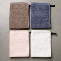 주방타올 고리 수건 핸드 타월 세트, 코마40수 엘르주방, 4장, 연살구