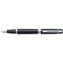 쉐파 Sheaffer 크롬 도금 트림과 M사이즈 Penn 펜촉이 300 유광 블랙 만년필, Ballpoint Pen, Black/Chrome Trim