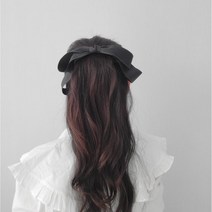 더블 빅사이즈 왕리본 반묶음 롱 리본 헤어핀
