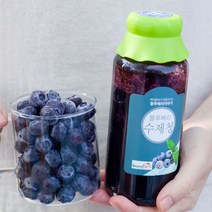 수제 블루베리청 국산 블루베리 70% 스무디 라떼, 블루베리청 600ml_1병