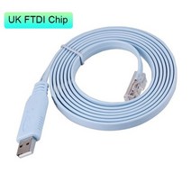 UKYEE USB 확장 RJ45 콘솔 케이블 FTDI to FT232R 칩 + Cisco H3C HP 모바일 라우터 용 RS232 레벨 시프터, 은_5m