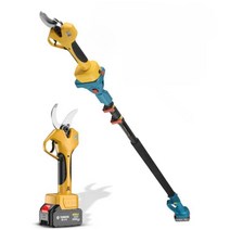 야마하 가지치기가위 감 가위 가위톱 전동 원예공구, 옐로우 7.0cm -(배터리 2개)