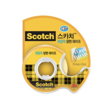 [3M] 재접착 양면 테이프 238 (19mm x 5m), 5개