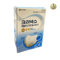 크리넥스 데일리 입체형 황사마스크 대형 KF80 지퍼백, 8개, 20개입