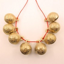 무당방울 무속인용품 신내림 신굿 용 호랑이, 1.8cm 방울 6개