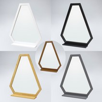 노블레스몰/트라이앵글 원목 선반형 거울(하임엔틱/메이플/화이트/블랙/그레이), 블랙