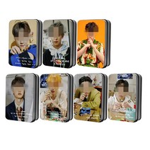 EXO 엑소 엑쏘 4인치 40매 개인 폴라로이드 랜덤 엽서 로모 사진 카드 컬렉션 굿즈 틴케이스, 세훈