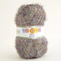 [니트박스 뜨개실] 웰빙 메탈릭 수세미실, 207.무지개, 1개
