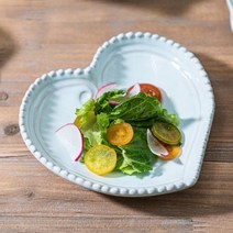 VBC까사 듀칼레 하트접시 아쿠아 마리나18cm