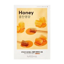 미샤 에어리 밀착 시트마스크 1매 꿀