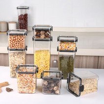 LOVFIR 냉동실 정리용기 풀세트 수납 용기 플라 투명하다 스틱밀폐용기 X 6개, 700X 3+950 X 3