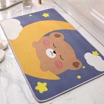 주방 홈데코 용품 일러스트 사각 러그 집들이 선물, 04_달곰돌이