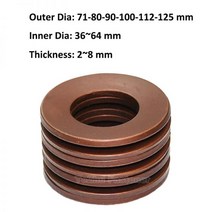 벨빌 디스크 압축 스프링 접시 와셔 충격 흡수 장치 60Si2MnA 외경 71mm 80mm 90mm 100mm 112mm 125mm 두께 2 ~ 8mm 내구성, 100x51x6mm (A)_1pc