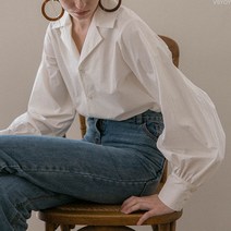 VSYOY 프렌치 빈티지 정장 셔츠