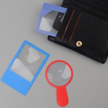 휴대용 돋보기 얇은 카드 모양 확대경 슬림 형 아이디어 상품 안경 얇은 작은 미니 초 소형 부모님 할아버지 할머니 노안 용품 선물 효도 실버 책갈피 쉬운 휴대 편리한 휴대폰 핸드폰, 디자인, 사각형B