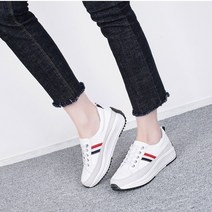 부드러운 가죽 명품 통굽 키높이 스니커즈 운동화