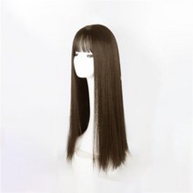 키밍 생머리 긴머리가발 H3377, 연브라운, 1개
