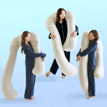 푹신빵빵 U자바디필로우 솜노스 4m 바디필로우1p구성, 어반베이지(본체+커버)