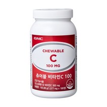 지앤씨 미지정 GNC AK백화점 츄어블비타민C100(180정), Free