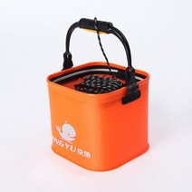 낚시 가방 물고기보관 밑밥통 해루질 살림망 eva 접을 수 있는 버킷 라이브 storage bag with filter net, 2-24cm