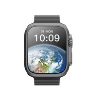 스마트워치 등산시계 러닝시계 마라톤시계 울트라 9 스마트 스포츠 워치 49mm 다이얼 es, Black