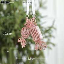 크리스마스 장식 인테리어 트리 장식 천사걸이 액세서리 쇼핑몰 소품 액세서리 액세서리, 핑크캔디펜던트/쌍/14.9G