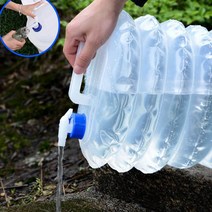 수도꼭지달린물통 15L 꼭지달린 자바라 물통 미니 생수기, 단품, 단품