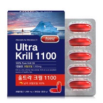 남극 크릴새우 오일 ncs 초임계 크릴오일 오메가3 인지질 epa dha 1000mg 고 함량 아스타잔틴 선상가공 fda gras 인증 30 캡슐 직구 효능 추천, 2, 2개