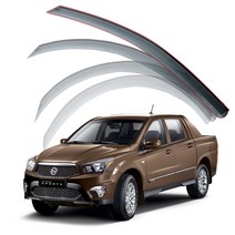 엑스핏 차종별 맞춤 깨지지 않는 카본에이트 썬바이저, 쌍용 코란도스포츠/액티언스포츠, 쌍용