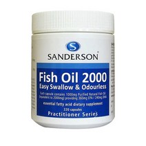 샌더슨 무취 피쉬오일 2000mg 220캡슐, 220정, 1개