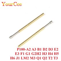 20PCS P100 프로브 테스트 바늘 개폐식 스프링 포고 핀 P100-A2 A3 B1 D2 D3 E2 E3 F1 G2 H2 H3 H4 H5 H6 J1 LM2 M3 Q1 Q2 T2, [12] P100-G2