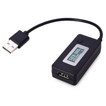 LCD의 USB 감지기 전압계 전류계 충전기 용량 테스터 미터 전압 전류 충전기 QC2.0 3 - 15V, 하나, 검정