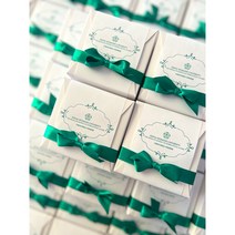 Best추천♥조이풀 수제쿠키 답례품♥결혼 돌 시보해제 퇴사 유치원, 띠지+초록리본, 구성C - 쿠키 4종+브라우니