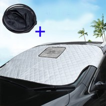 민스리빙 블랙박스형 + 옆창가리개 자동차 앞유리 덮개 성에방지 커버 성애, 1개