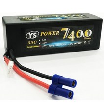[4셀 리포배터리]7400mah 14.8V 55C~120C HD CASE LIPO /EC5 (1/5 1/6 차량용)
