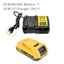 소니배터리 호환 DEWALT DCB203 DCB181 DCB182 DCB201 DCB201-2 L50 powertool용 20V 3000mAh DCB200 리튬 이온 충전식 배터리, 01.CHINA_02.1batteryand1charge