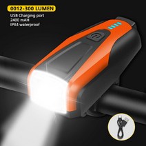 자전거용 폰홀더 헤드라이트 Xunting 자전거 빛 1000 루멘 4000mAh 헤드 라이트 보조베터리 손전등 USB 충전 MTB Road 사이클링, 0012-300LM-2400mAH