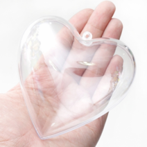 오꿈 투명공 플라스틱 투명캡슐 아크릴볼, 02 투명공 하트 10cm 5set, 1
