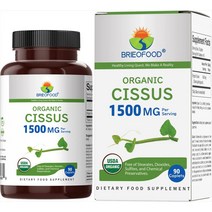 브리오푸드 미국산 유기농 시서스 캡슐 씨서스 1500mg 90정, 1개, 기본